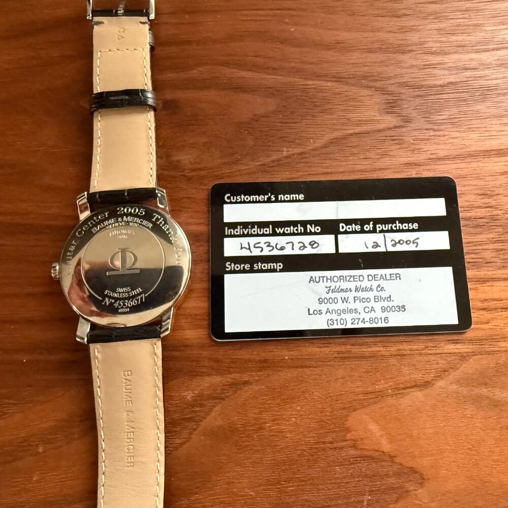 Baume & Mercier Classima Executives Automatic Watch. - Picture 4 of 6